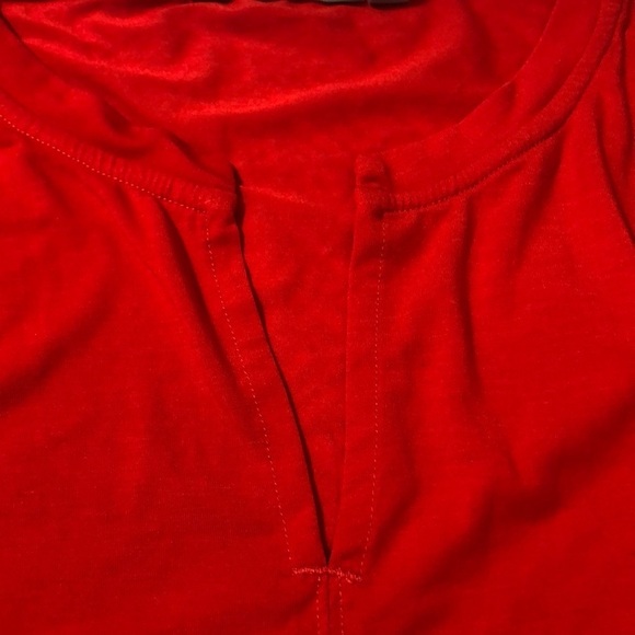 Athleta Essence Boxy Red Top Medium - Picture 6 of 8